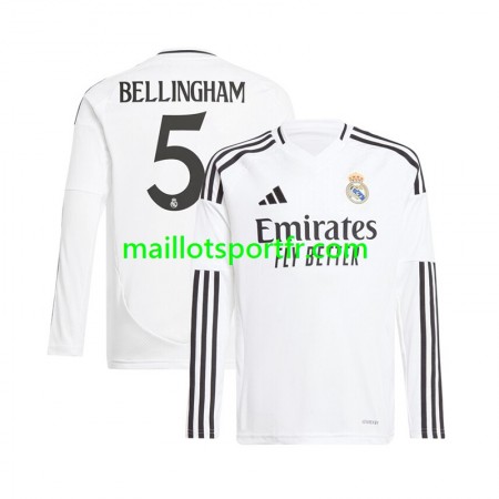 Maillot de Foot Real Madrid Jude Bellingham 5 Domicile 2024/25 ML